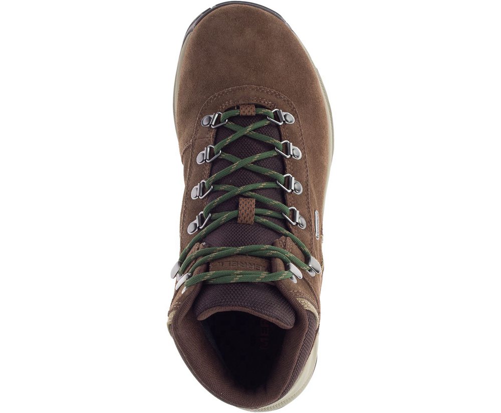 Botas Homem - Merrell Erie Mid Waterproof - Marrom - NRY430689